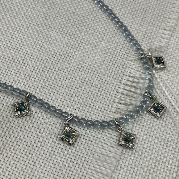 ✨ Vintage Napier Azure Dreams 16-18" Station Necklace - Picture 13 of 17